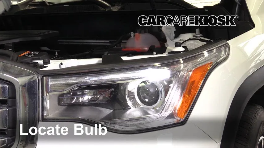 2018 GMC Acadia SLT 3.6L V6 Éclairage Feu de jour (remplacer l'ampoule)